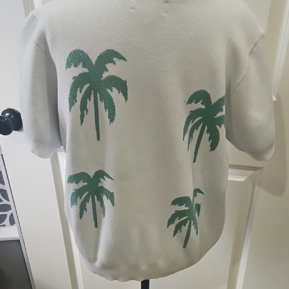 Cato Collection White and Green Sweater - Picture 3 of 7